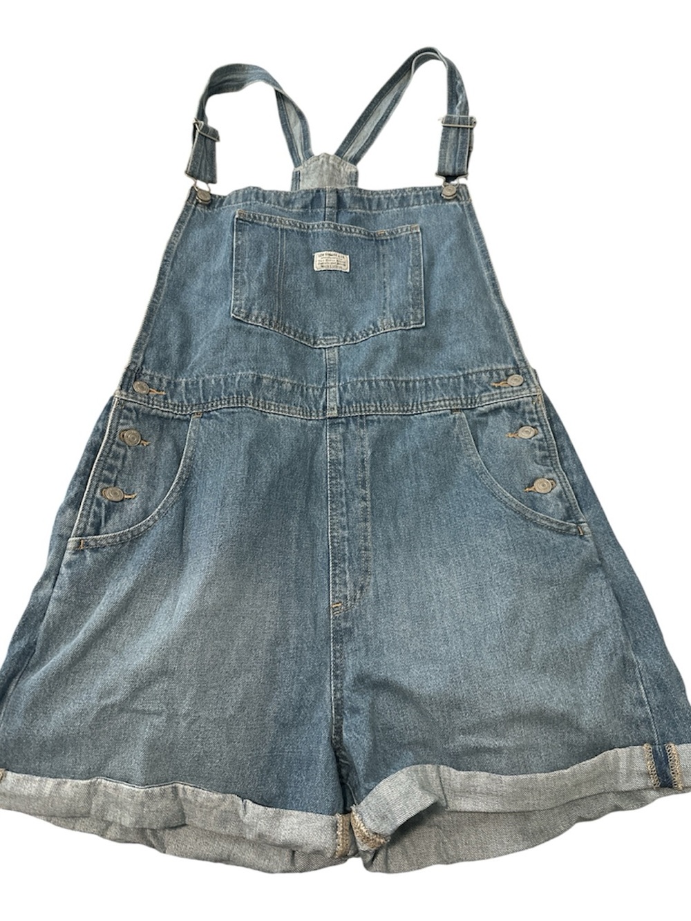 Levi's  Blue Denim Overalls - Picture 2 of 14